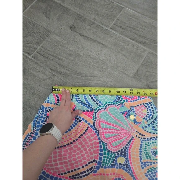 Lilly Pulitzer Skort Womens Small Mosaic Seashell Pink Blue Golf Tennis - Picture 3 of 6